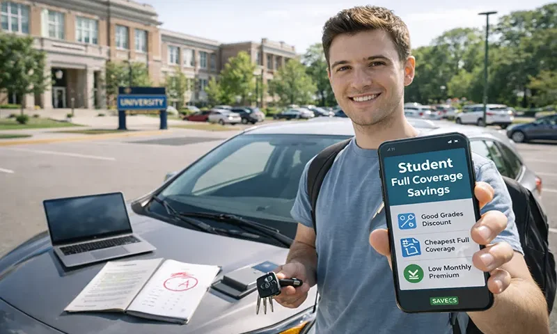 The Student Savings Advantage: Top Insurers for Cheapest Full Coverage Car Insurance (Under 25, Good Grades)